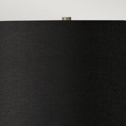 Luminosa Lighting Luminosa Ripple Table Lamp With Round Shade, White With Black Shade - thumbnail 2