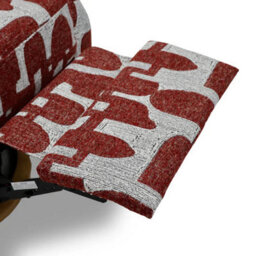 Comfy Living Meadow Electric Recline Chair Red/white - thumbnail 5