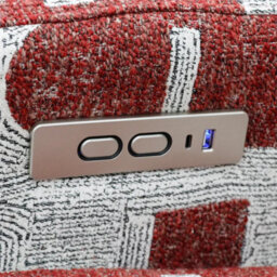 Comfy Living Meadow Electric Recline Chair Red/white - thumbnail 3