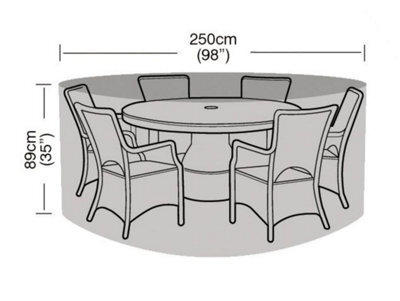 Primrose Round 6-8 Seater Furniture Set Cover 250Cm X 89Cm - Premium - Green - image 1