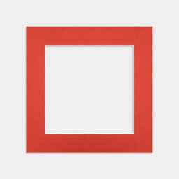 Ak Frames 5X5 Poppy Red Picture Mounts To Fit 3.5X3.5 Aperture Size - Mount Board Only (No Frame Included) - thumbnail 1