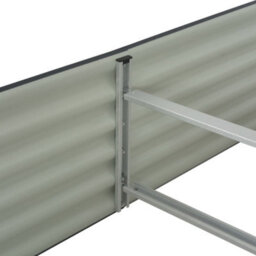 Berkfield Garden Raised Bed 400X80X44 Cm Galvanised Steel Grey - thumbnail 5