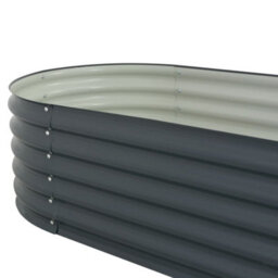Berkfield Garden Raised Bed 400X80X44 Cm Galvanised Steel Grey - thumbnail 6