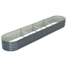 Berkfield Garden Raised Bed 400X80X44 Cm Galvanised Steel Grey - thumbnail 3
