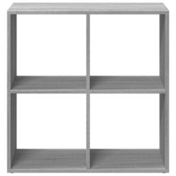 Berkfield Room Divider Bookcase Grey Sonoma 69.5X29X69.5 Cm Engineered Wood - thumbnail 5