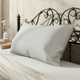 Thehotsale Queen Size Bamboo Fiber Fabric Shredded Memory Foam Adjustable Medium Bed Pillows In White - thumbnail 2