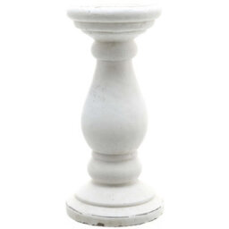 Hill Interiors Ceramic Matte Candle Holder White (38Cm X 18Cm X 18Cm)