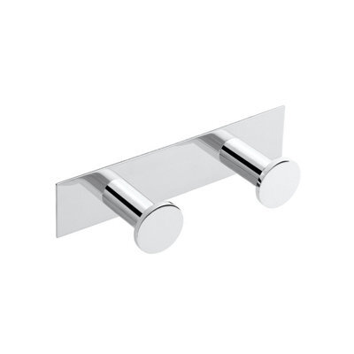 Cosmic Double Towel Hook, Robe Hook, Coat Hook, Supports Up To 5Kg, Chrome, Anti-Corrosion, Architect Collection - image 1