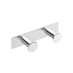 Cosmic Double Towel Hook, Robe Hook, Coat Hook, Supports Up To 5Kg, Chrome, Anti-Corrosion, Architect Collection - thumbnail 1