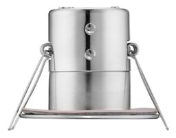 Luceco Eco Silver Chrome Effect Fixed Led Fire-Rated Cool White Downlight 5W Ip65 - thumbnail 4