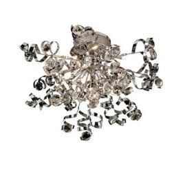 Luminosa Lighting Luminosa Kurlz Ceiling 15 Light G4 Polished Chrome/crystal, Not Led/cfl Compatible - thumbnail 1