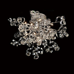 Luminosa Lighting Luminosa Kurlz Ceiling 15 Light G4 Polished Chrome/crystal, Not Led/cfl Compatible - thumbnail 2