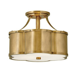 Luminosa Lighting Luminosa Hinkley Chance Cylindrical Ceiling Light Heritage Brass - thumbnail 1