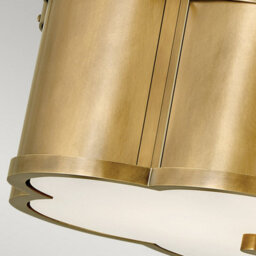 Luminosa Lighting Luminosa Hinkley Chance Cylindrical Ceiling Light Heritage Brass - thumbnail 4