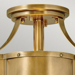 Luminosa Lighting Luminosa Hinkley Chance Cylindrical Ceiling Light Heritage Brass - thumbnail 2