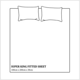 Neel Blue 300Tc White Fitted Sheet Satin Stripe, Super King Size, 180Cmx200Cmx30Cm - thumbnail 2