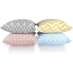 Penguin Home Set Of 4 - Decorative Geometric Pattern Double Sided Square Cushion Covers - thumbnail 3