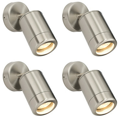 4 Pack Adjustable Ip65 Spotlight - 7W Led Gu10 - Marine Grade Stainless Steel - image 1