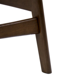 Wyld And Coco Set Of 2 Brown Rubberwood Bar Chairs With Beige Boucle Seats, W53 X D62 X H98Cm - thumbnail 8