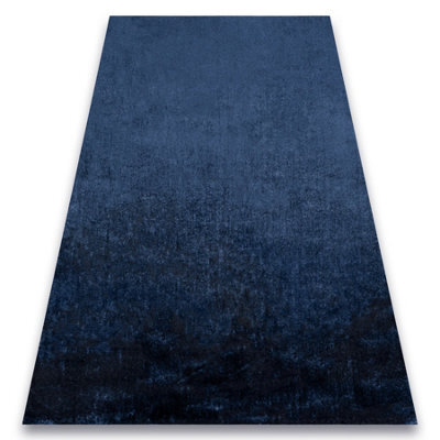 RugsX Carpet Visco Dark Blue 10 Plush, Imitation Of Rabbit Fur  60X100 Cm - image 1