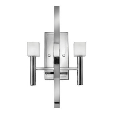 Luminosa Lighting Elstead Hinkley Fredrick Ramond Mondo 2 Light Wall Light Polished Chrome - image 1