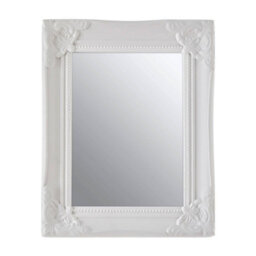 Orsina Ornate Small Photo Frame,sustainable Wood Photo Frame For Portrait Display,accent Piece With White Finish - thumbnail 1