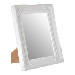 Orsina Ornate Small Photo Frame,sustainable Wood Photo Frame For Portrait Display,accent Piece With White Finish - thumbnail 2