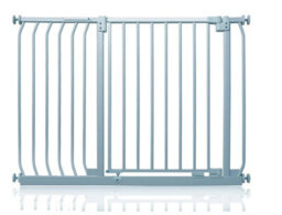 Safetots Elite Pressure Safety Gate, 107Cm - 116Cm, Matt Grey, Pressure Fit Stair Gate - thumbnail 1