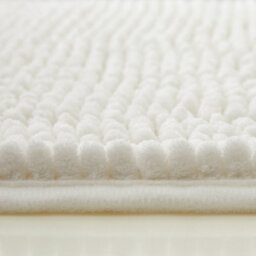 Ameha White Chenille Mat 40X60Cm, Extra Soft, Non-Slip, Absorbent Bath Rug & Doormat - thumbnail 5