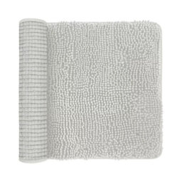 Ameha White Chenille Mat 40X60Cm, Extra Soft, Non-Slip, Absorbent Bath Rug & Doormat - thumbnail 4