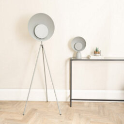 Valuelights Saffy Matt Grey Metal Integrated Led Metallic Shade Table Lamp - thumbnail 3