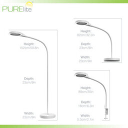 Purelite Apollo 3-In-1 Led Magnifying Floor Table And Clamp Lamp 3X 12.7Cm Lens - thumbnail 5
