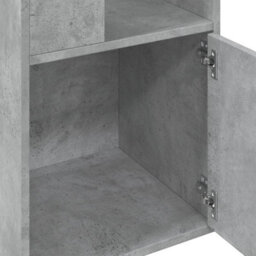 Berkfield Bookcase Concrete Grey 40X36X189 Cm Engineered Wood - thumbnail 7