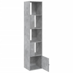 Berkfield Bookcase Concrete Grey 40X36X189 Cm Engineered Wood - thumbnail 6