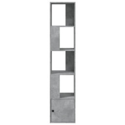Berkfield Bookcase Concrete Grey 40X36X189 Cm Engineered Wood - thumbnail 3