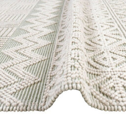 Ivory Geometric Kilim Luxurious Modern Easy To Clean Rug For Dining Room Bed Room And Living Room-160Cm X 220Cm - thumbnail 4