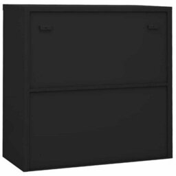 Walplus Office Cabinet With Sliding Door Anthracite 90X40X90 Cm Steel - thumbnail 5