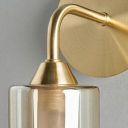 Litecraft Sylvia 1 Light Bathroom Wall Light - Satin Brass - thumbnail 5