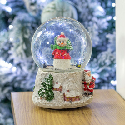 The Christmas Workshop 84410 Musical Snow Globe With Snowman Design - image 1