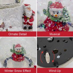 The Christmas Workshop 84410 Musical Snow Globe With Snowman Design - thumbnail 3