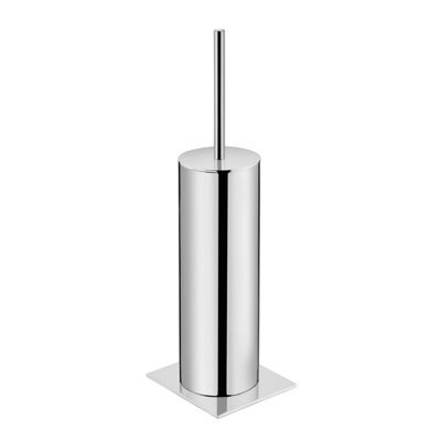 Cosmic Toilet Brush, Siver Gloss, Freestanding. Collection Kubic - image 1