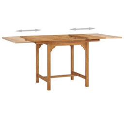 Berkfield Extending Garden Table (110-160)X80X75Cm Solid Teak Wood - thumbnail 4