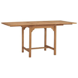 Berkfield Extending Garden Table (110-160)X80X75Cm Solid Teak Wood - thumbnail 2