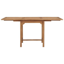 Berkfield Extending Garden Table (110-160)X80X75Cm Solid Teak Wood - thumbnail 5