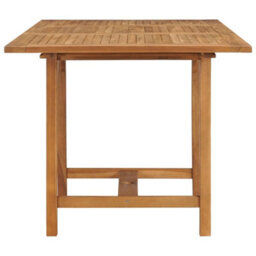 Berkfield Extending Garden Table (110-160)X80X75Cm Solid Teak Wood - thumbnail 6