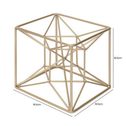 Vanity Living 16.5Cm Gold Star Decoration Modern Iron Geometric Ornament For Shelf, Desk & Festive Home Decor - thumbnail 2