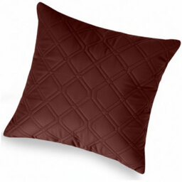 Ameha Burgundy Embossed Diamond Velvet Cushion Cover, 18X18 Inch, Anti Allergic, Breathable & Ultra Soft