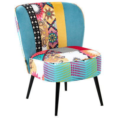 Beliani  Armchair Voss Fabric Blue