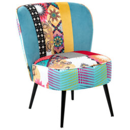 Beliani  Armchair Voss Fabric Blue