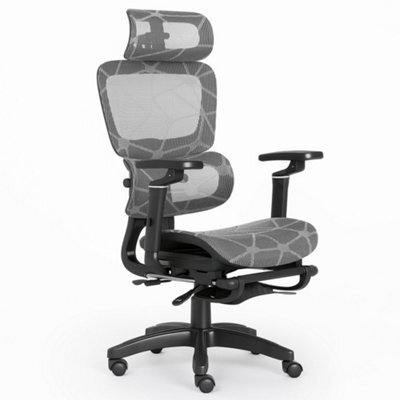 Ergonomic Mesh Office Chair With Headrest, 6D Armrests, Lumbar Support, Adjustable Height, Reclining High Back Swivel Desk Chair - image 1